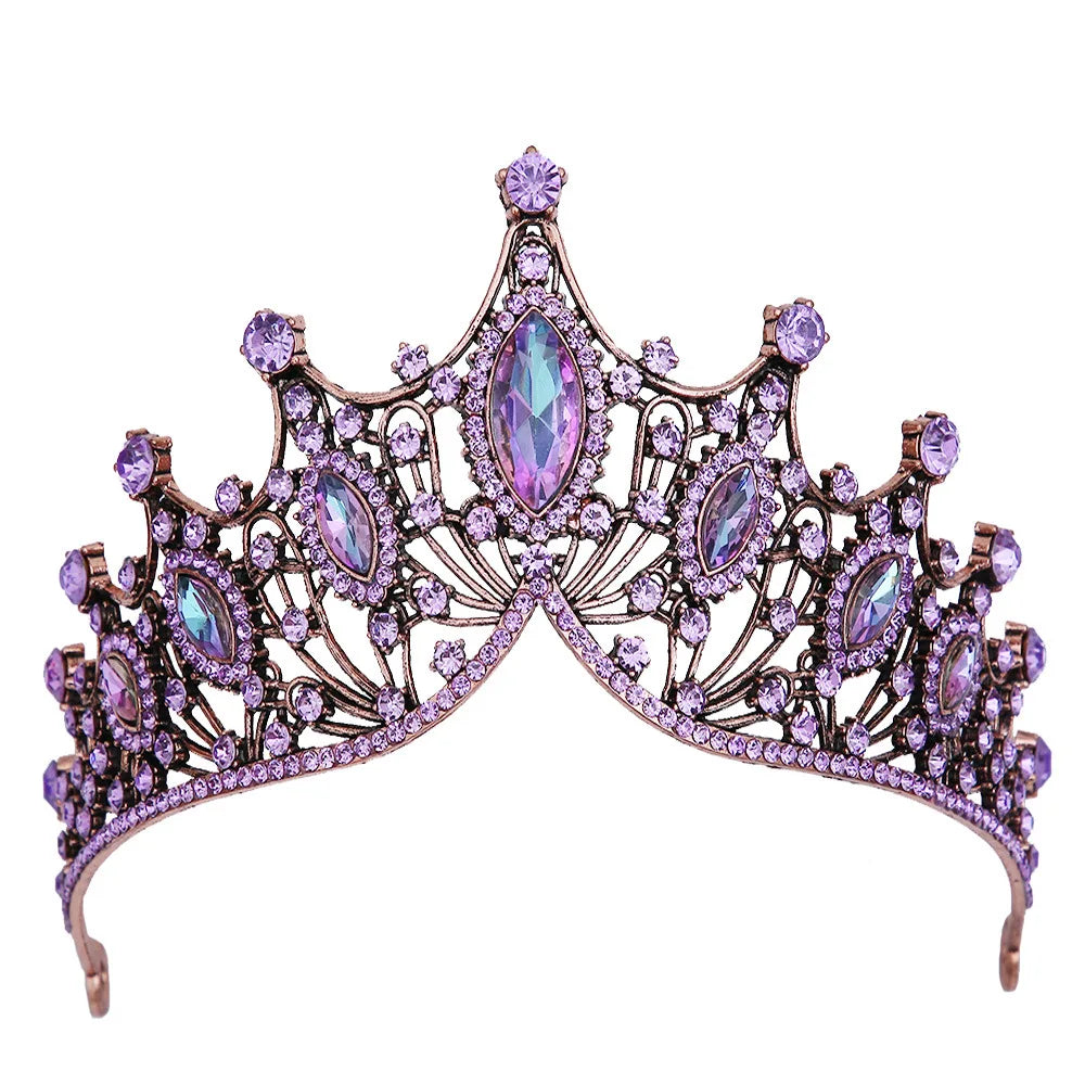 Schwarze Kristall-Tiara – Evelyn