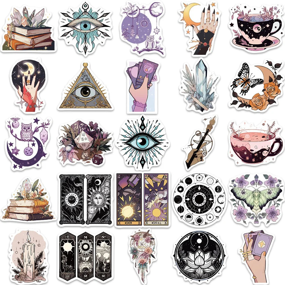 10/30/50 Stk. Hexen-Sticker Set– Valeria